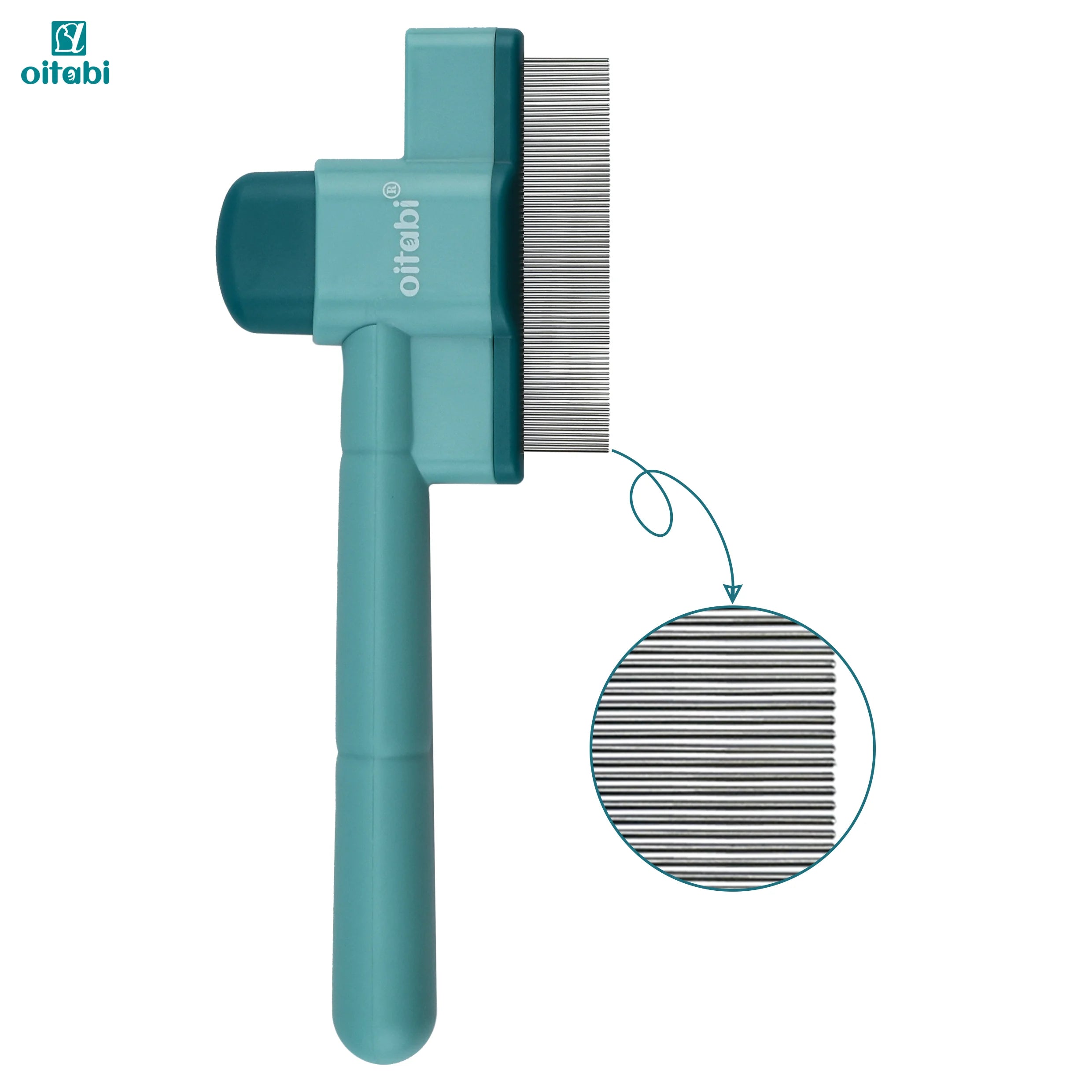 Peigne Anti-Puces Auto-Nettoyant pour Chiens et Chats