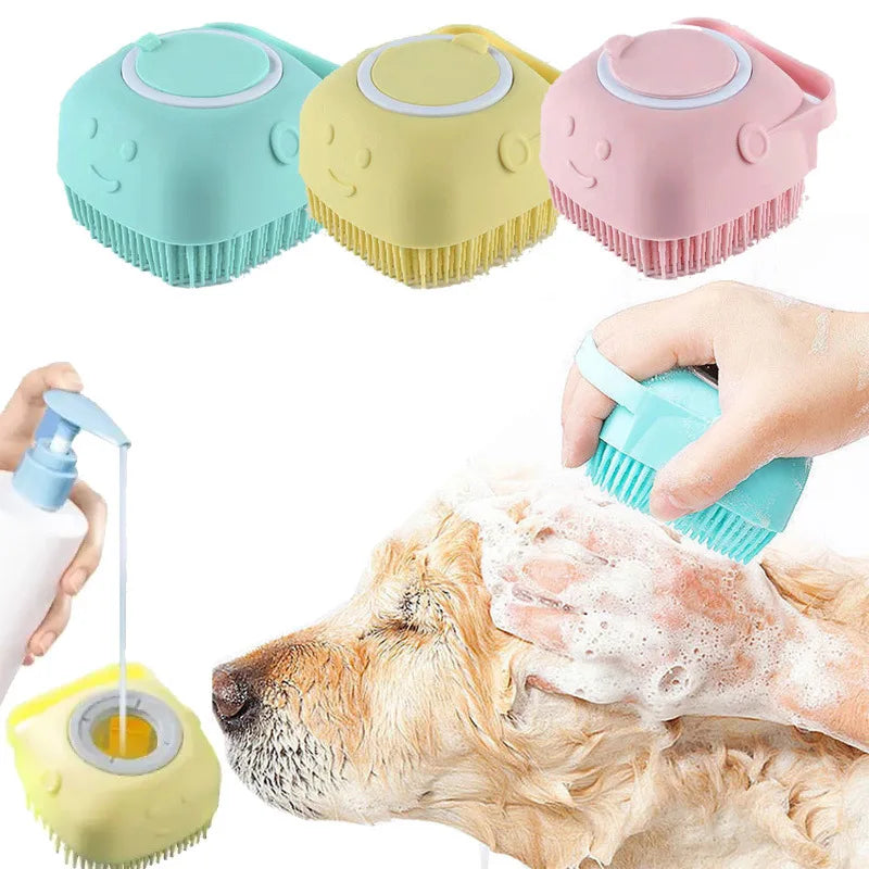 Gants de Bain et de Massage en Silicone pour Chiens et Chats