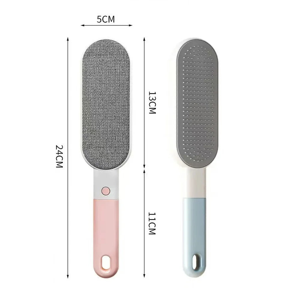 Brosse Anti-Poils pour Vêtements et Textiles – Éliminateur Manuel de Poils de Chiens et Chats avec Poignée, Idéal pour Canapés, Tapis, Lits et Sièges de Voiture