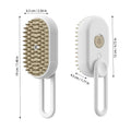Brosse Vapeur Électrique 3-en-1 pour Chiens et Chats – Brosse de Toilettage avec Spray, Massage et Élimination des Poils